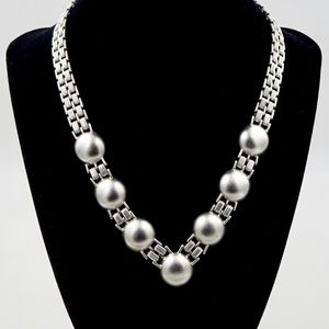 Vintage MONET Silver Tone Necklace